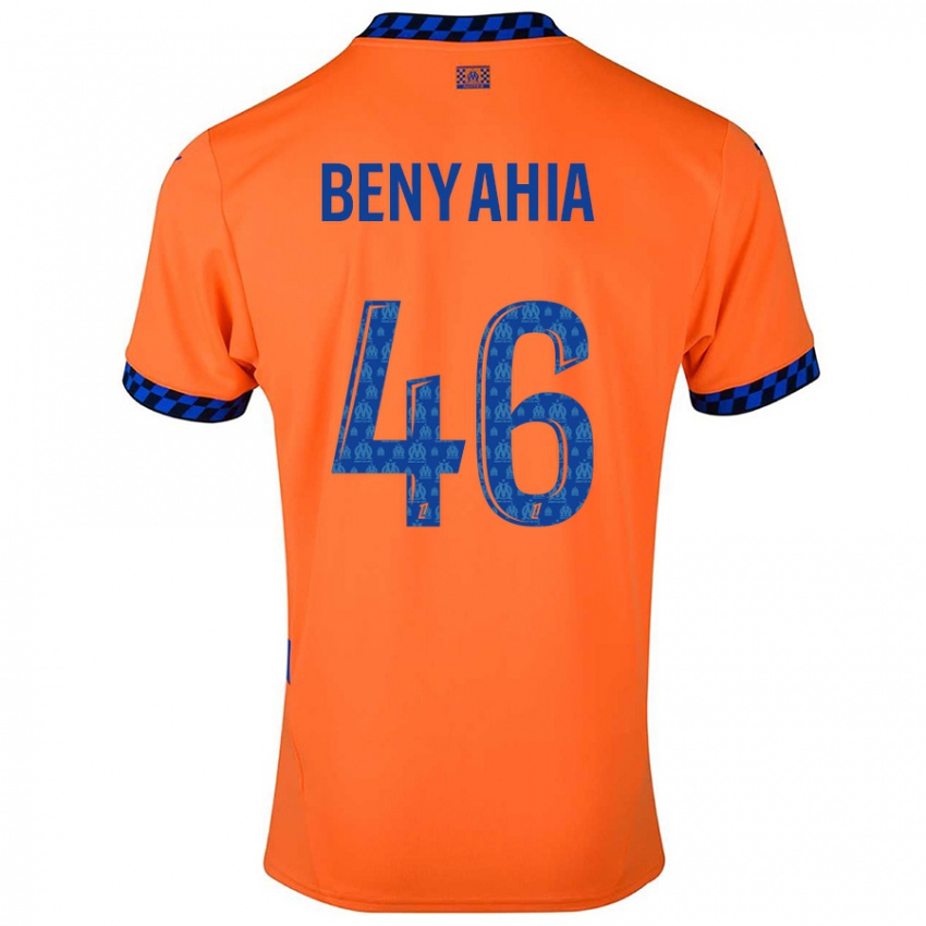 Criança Camisola Aylan Benyahia-Tani #46 Laranja Azul Escuro Terceiro 2024/25 Camisa Brasil