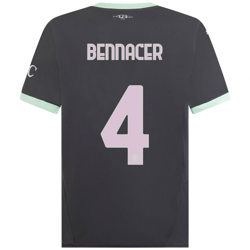 Criança Camisola Ismael Bennacer #4 Cinzento Terceiro 2024/25 Camisa Brasil