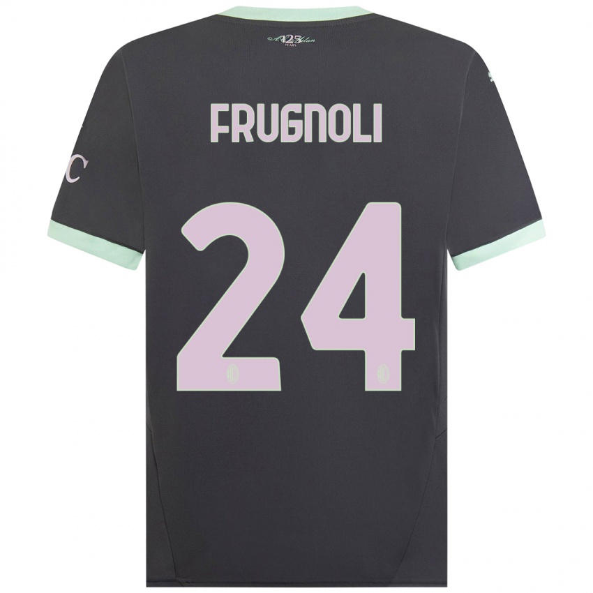 Criança Camisola Leonardo Frugnoli #24 Cinzento Terceiro 2024/25 Camisa Brasil