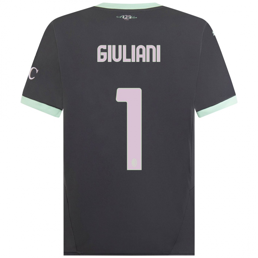 Criança Camisola Laura Giuliani #1 Cinzento Terceiro 2024/25 Camisa Brasil