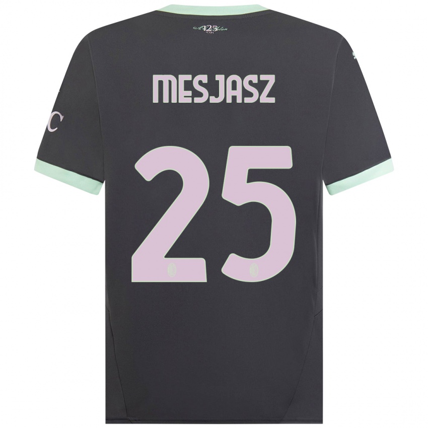 Criança Camisola Malgorzata Mesjasz #25 Cinzento Terceiro 2024/25 Camisa Brasil