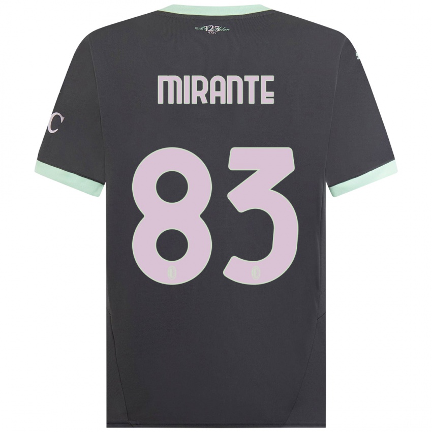 Criança Camisola Antonio Mirante #83 Cinzento Terceiro 2024/25 Camisa Brasil