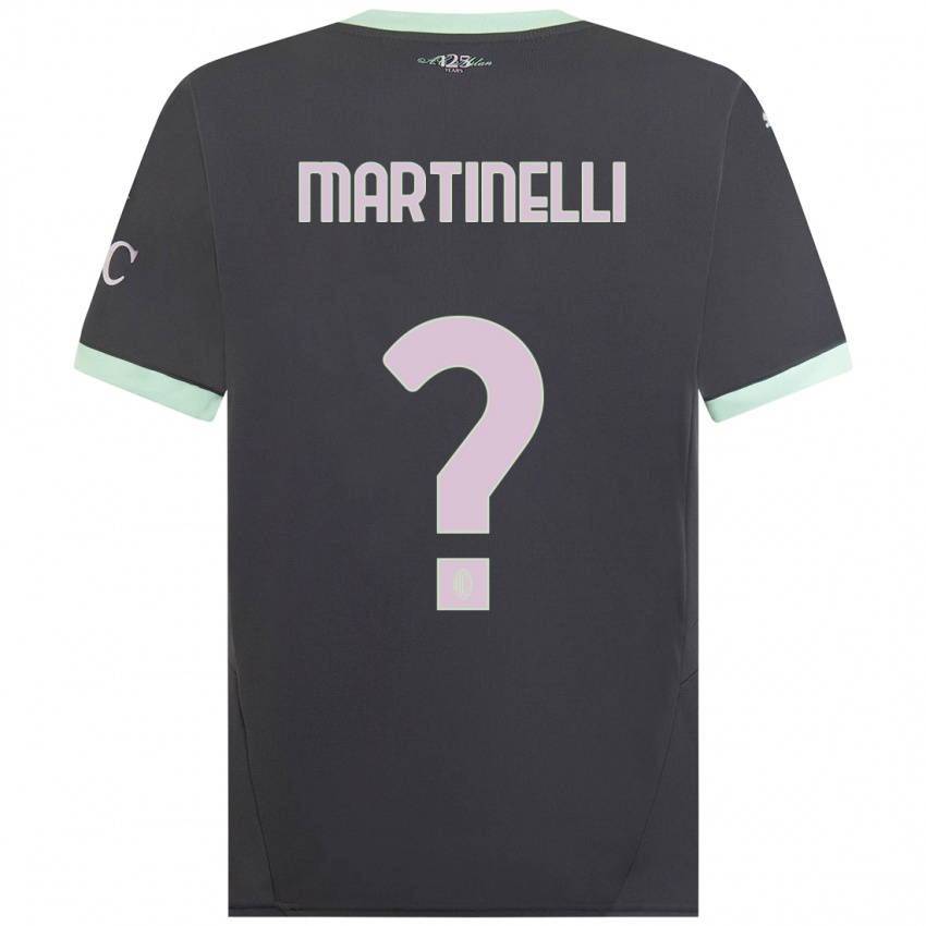 Criança Camisola Riccardo Martinelli #0 Cinzento Terceiro 2024/25 Camisa Brasil