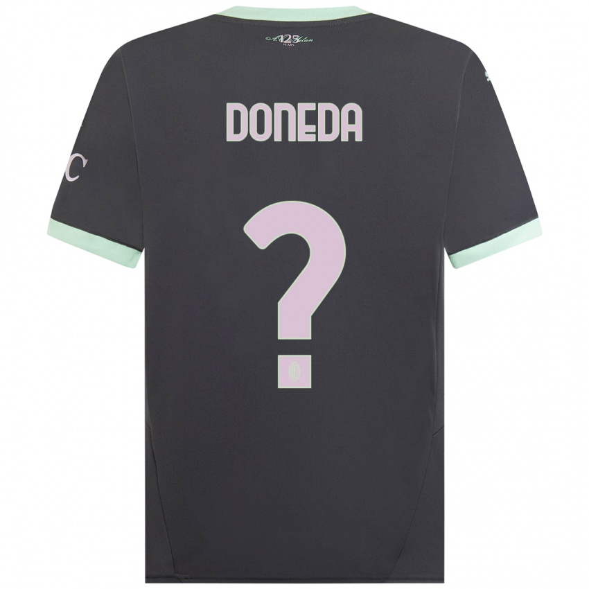 Criança Camisola Paolo Doneda #0 Cinzento Terceiro 2024/25 Camisa Brasil