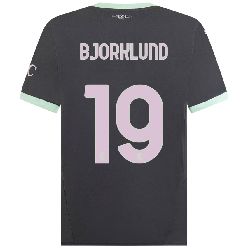 Criança Camisola Lukas Bjorklund #19 Cinzento Terceiro 2024/25 Camisa Brasil