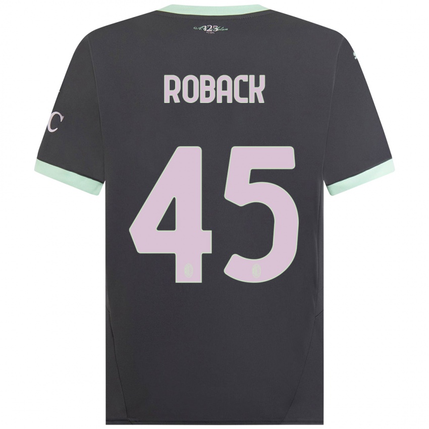 Criança Camisola Emil Roback #45 Cinzento Terceiro 2024/25 Camisa Brasil