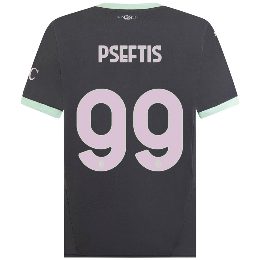 Criança Camisola Fotios Pseftis #99 Cinzento Terceiro 2024/25 Camisa Brasil