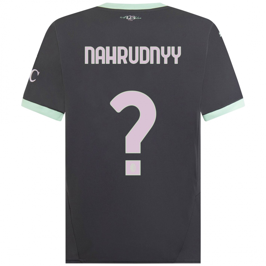 Criança Camisola Vladislav Nahrudnyy #0 Cinzento Terceiro 2024/25 Camisa Brasil