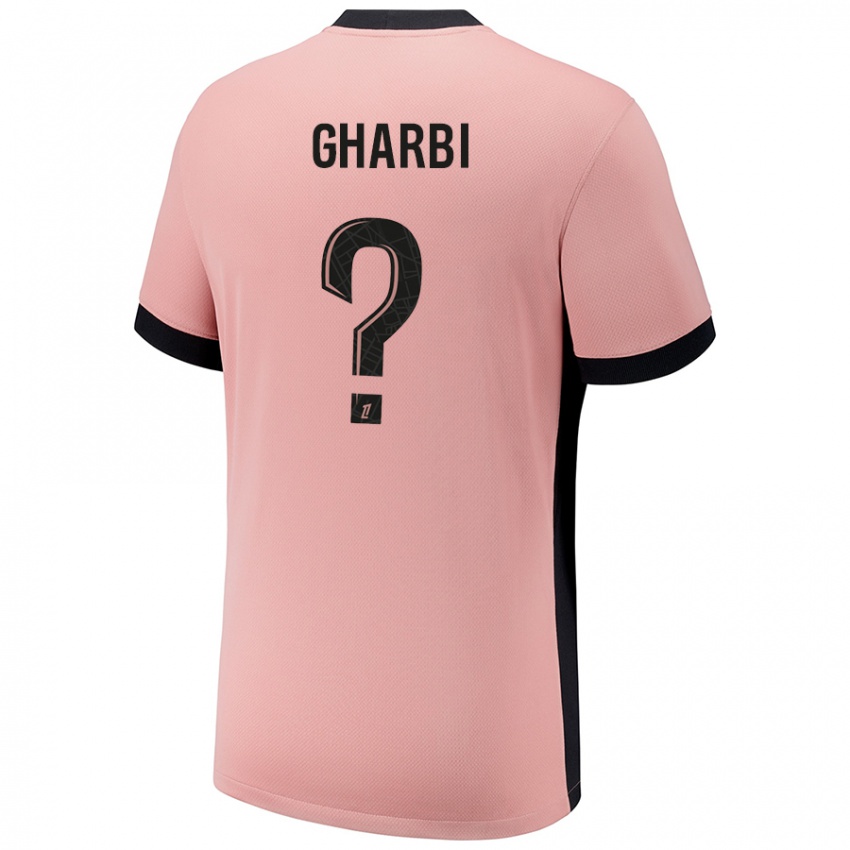 Criança Camisola Ismael Gharbi #0 Rosa Ferrugem Terceiro 2024/25 Camisa Brasil