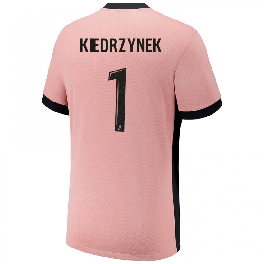 Criança Camisola Katarzyna Kiedrzynek #1 Rosa Ferrugem Terceiro 2024/25 Camisa Brasil