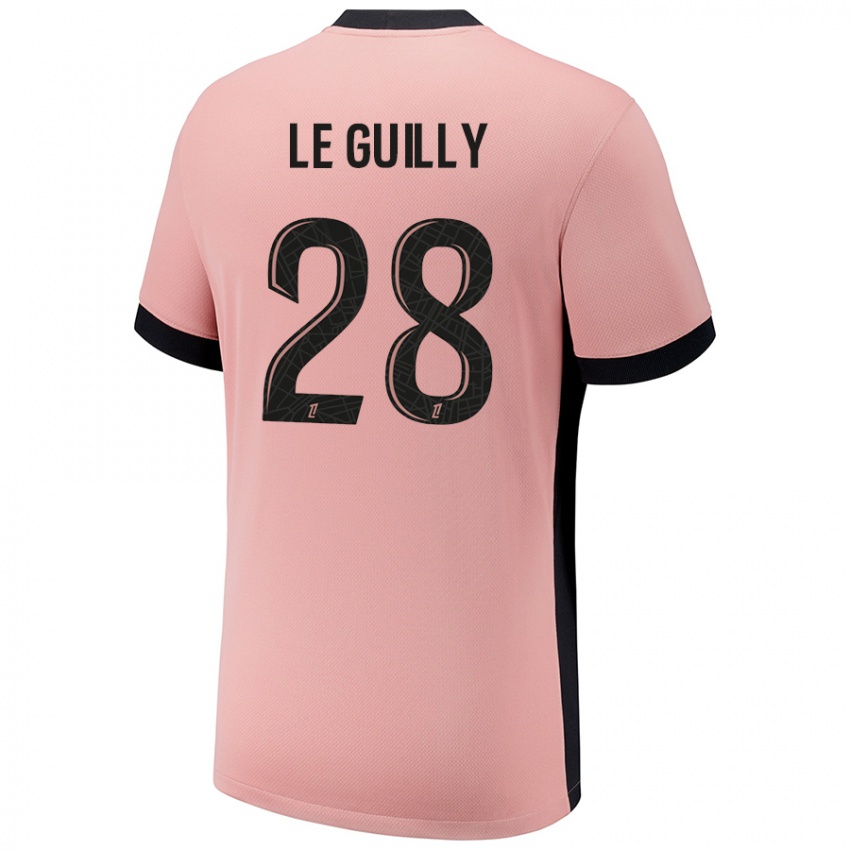 Criança Camisola Jade Le Guilly #28 Rosa Ferrugem Terceiro 2024/25 Camisa Brasil