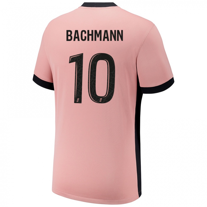 Criança Camisola Ramona Bachmann #10 Rosa Ferrugem Terceiro 2024/25 Camisa Brasil