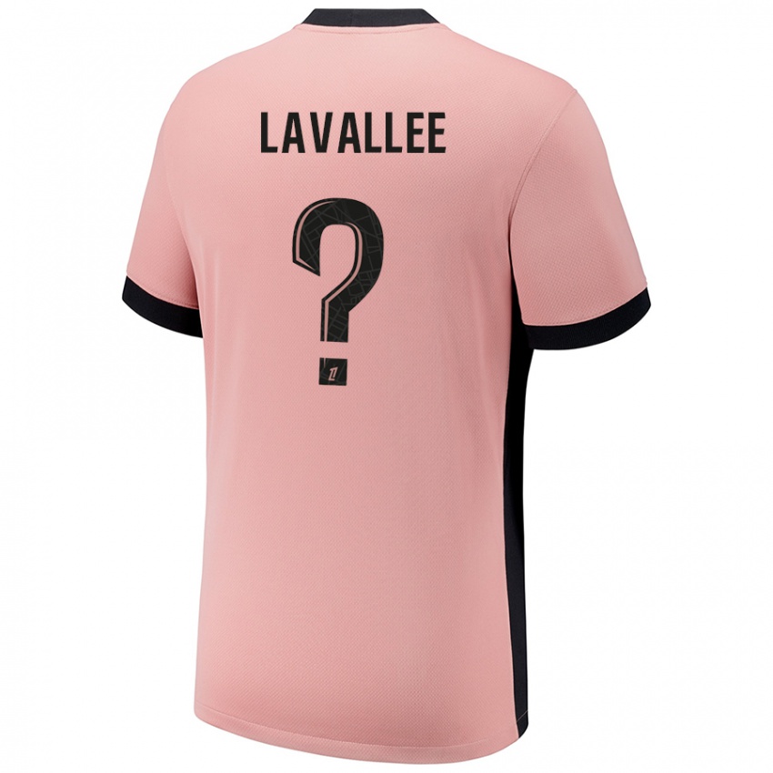 Criança Camisola Lucas Lavallee #0 Rosa Ferrugem Terceiro 2024/25 Camisa Brasil