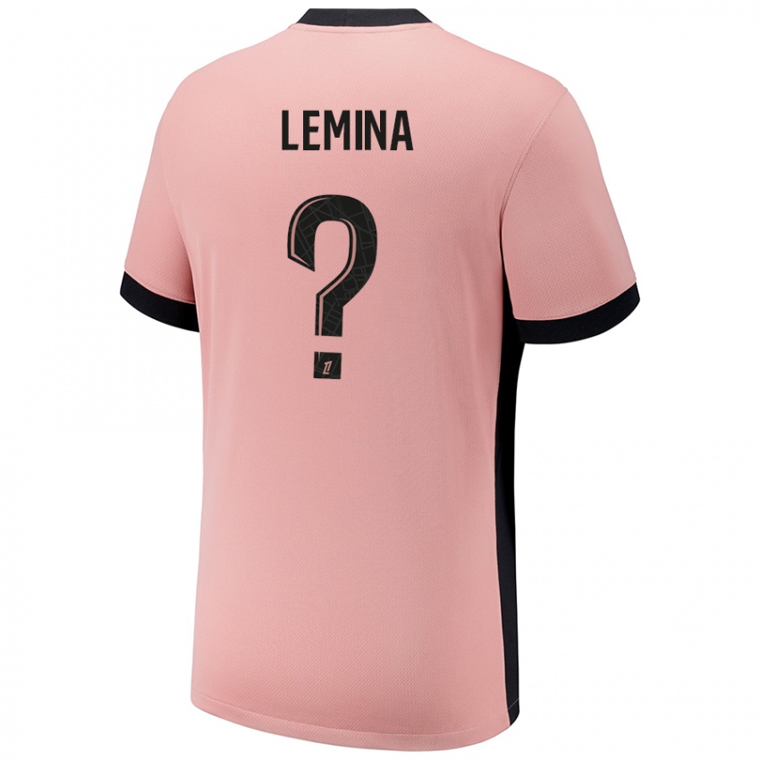 Criança Camisola Noha Lemina #0 Rosa Ferrugem Terceiro 2024/25 Camisa Brasil