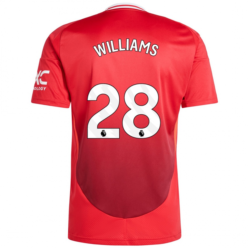 Homem Camisola Rachel Williams #28 Vermelho Brilhante Principal 2024/25 Camisa Brasil