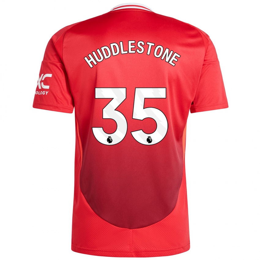 Homem Camisola Tom Huddlestone #35 Vermelho Brilhante Principal 2024/25 Camisa Brasil