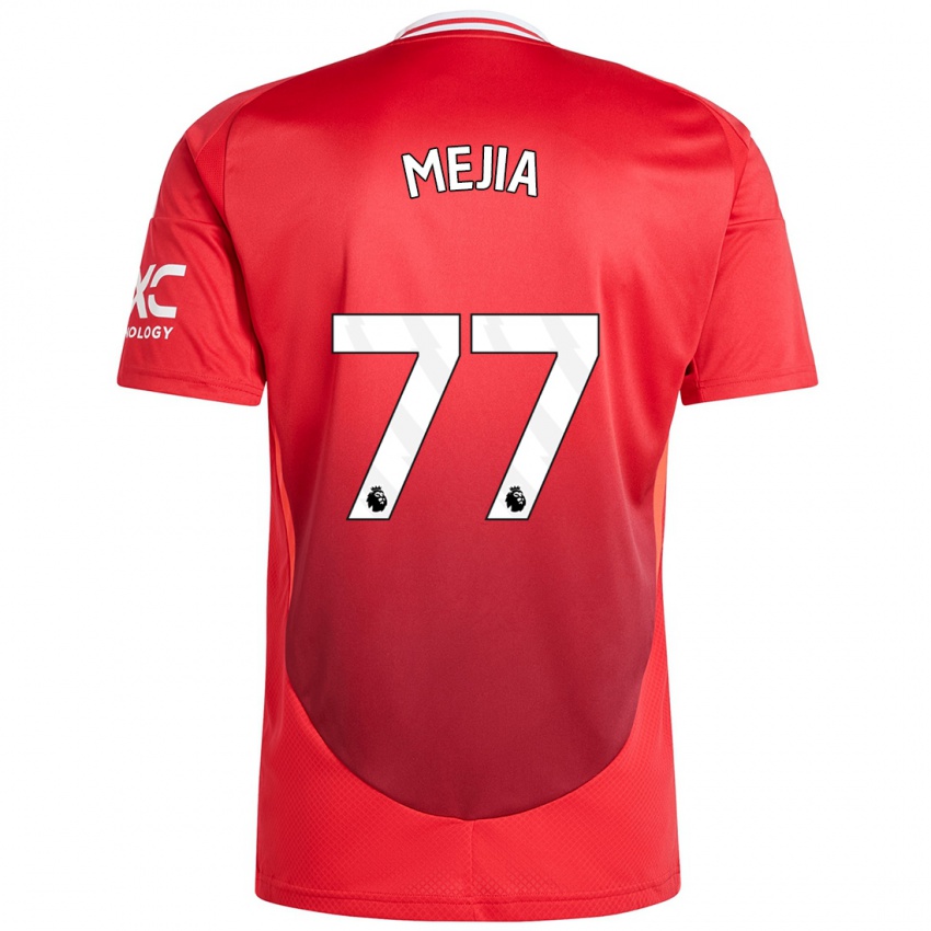 Homem Camisola Mateo Mejia #77 Vermelho Brilhante Principal 2024/25 Camisa Brasil