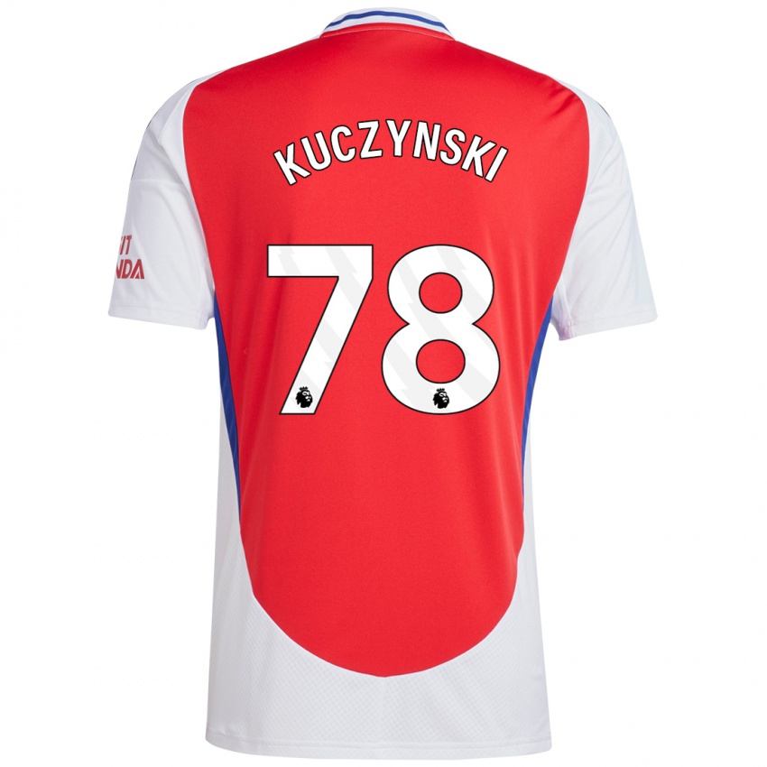 Homem Camisola Max Kuczynski #78 Vermelho Branco Principal 2024/25 Camisa Brasil