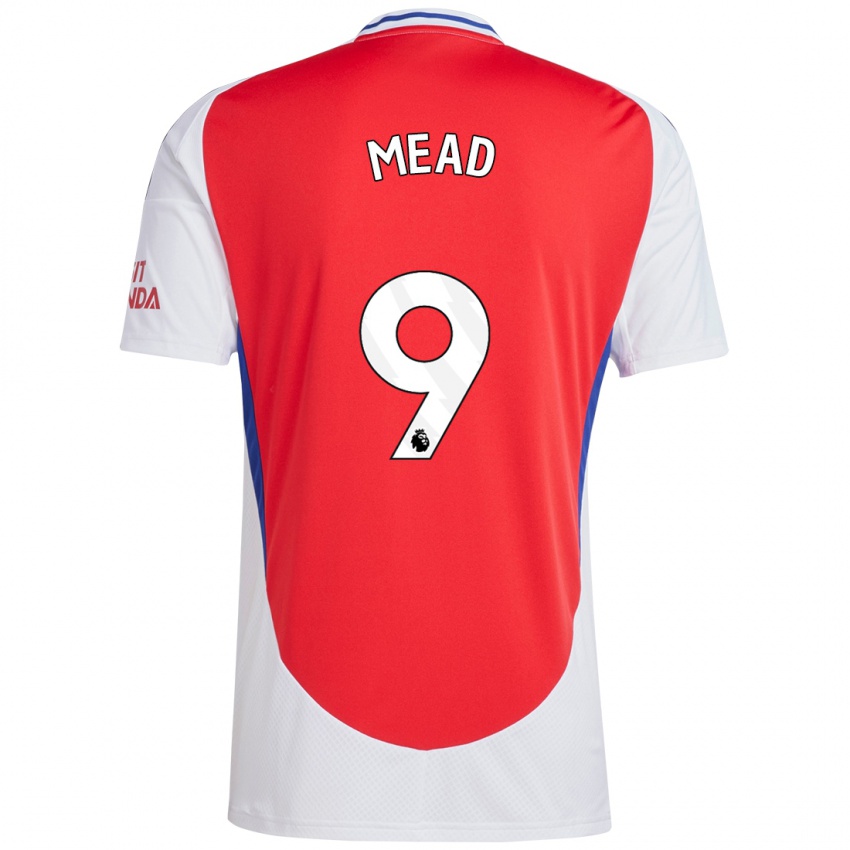 Homem Camisola Beth Mead #9 Vermelho Branco Principal 2024/25 Camisa Brasil