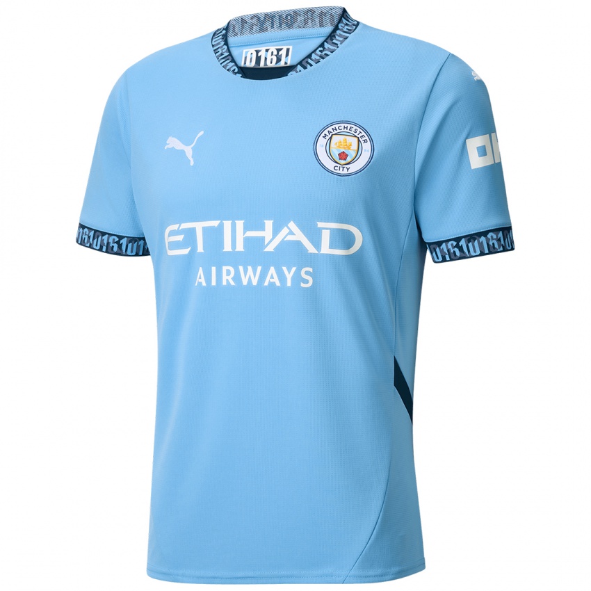 Homem Camisola Ilkay Gundogan #19 Azul Marinho Principal 2024/25 Camisa Brasil