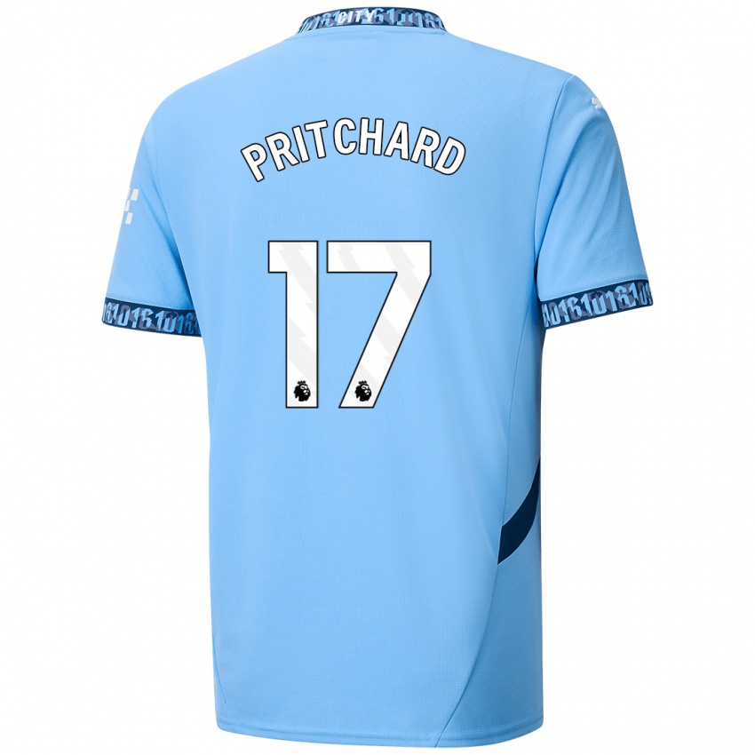 Homem Camisola Poppy Pritchard #17 Azul Marinho Principal 2024/25 Camisa Brasil