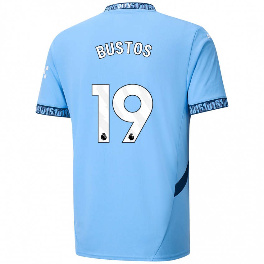 Homem Camisola Nahuel Bustos #19 Azul Marinho Principal 2024/25 Camisa Brasil