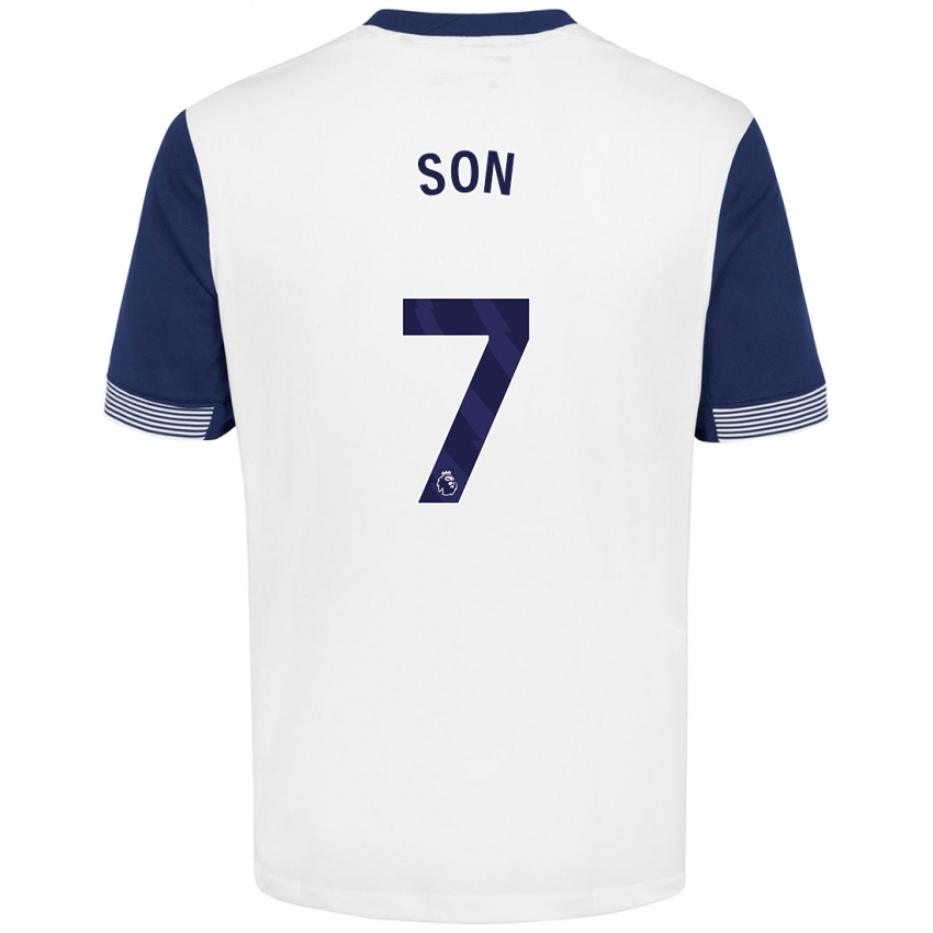 Homem Camisola Heung-Min Son #7 Azul Branco Principal 2024/25 Camisa Brasil