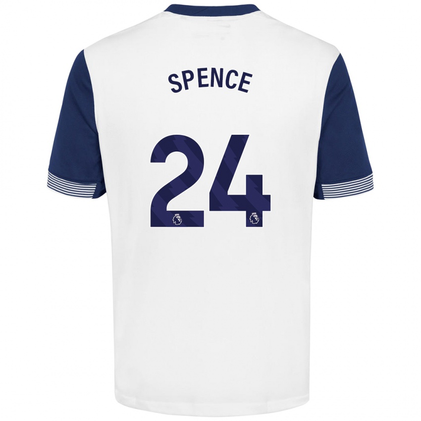 Homem Camisola Djed Spence #24 Azul Branco Principal 2024/25 Camisa Brasil