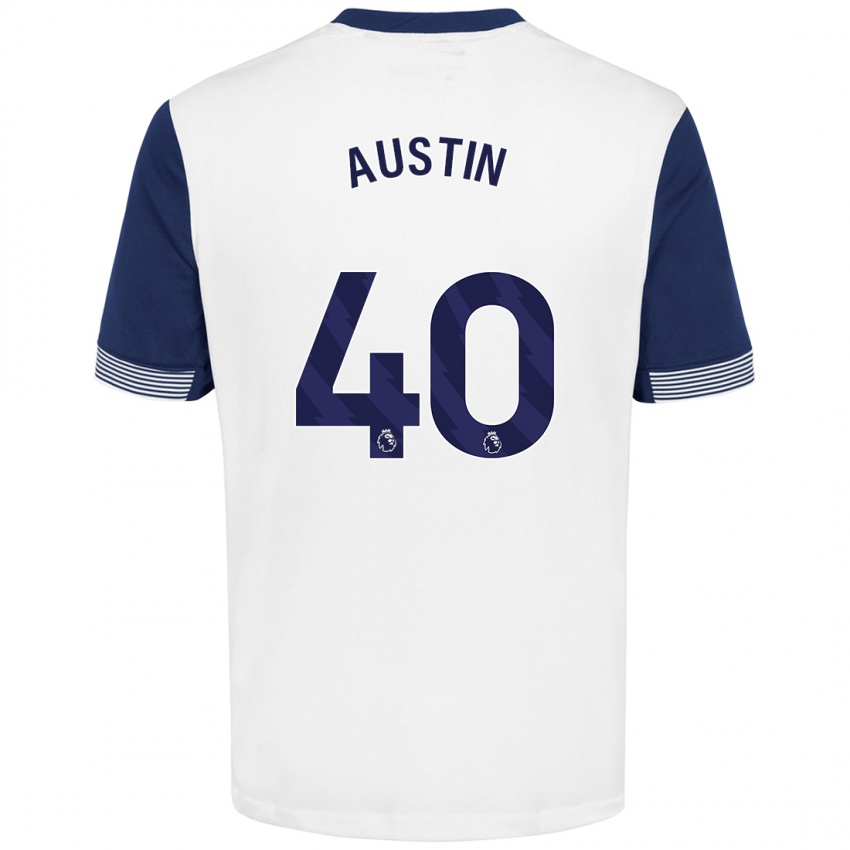 Homem Camisola Brandon Austin #40 Azul Branco Principal 2024/25 Camisa Brasil