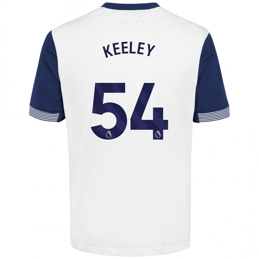 Homem Camisola Josh Keeley #54 Azul Branco Principal 2024/25 Camisa Brasil