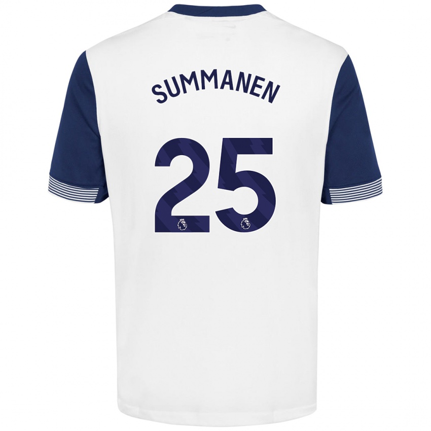 Homem Camisola Eveliina Summanen #25 Azul Branco Principal 2024/25 Camisa Brasil