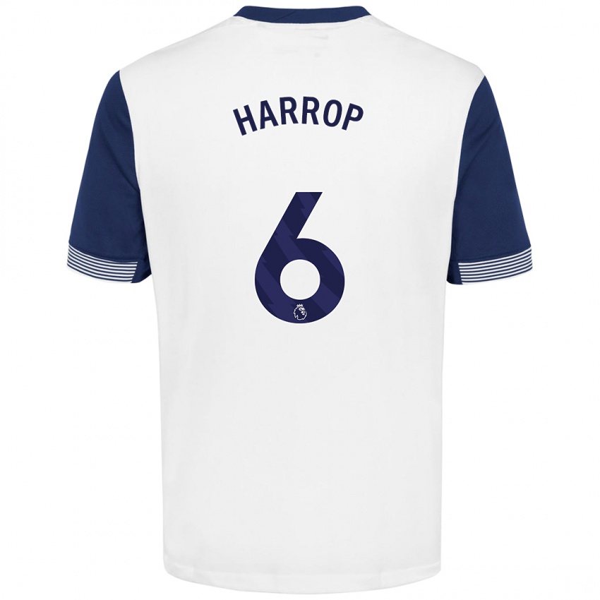 Homem Camisola Kerys Harrop #6 Azul Branco Principal 2024/25 Camisa Brasil