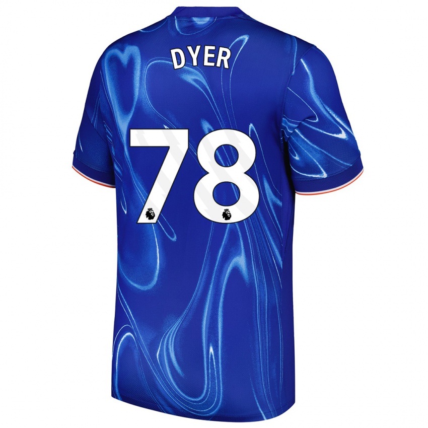 Homem Camisola Kiano Dyer #78 Branco Azul Principal 2024/25 Camisa Brasil