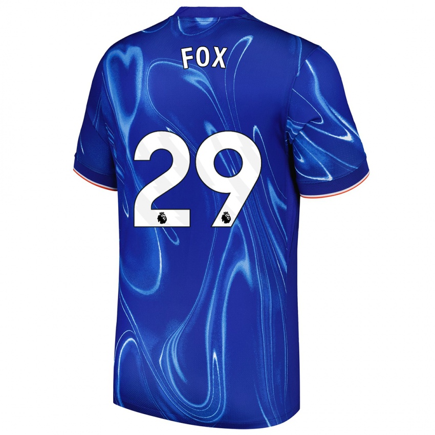 Homem Camisola Jorja Fox #29 Branco Azul Principal 2024/25 Camisa Brasil