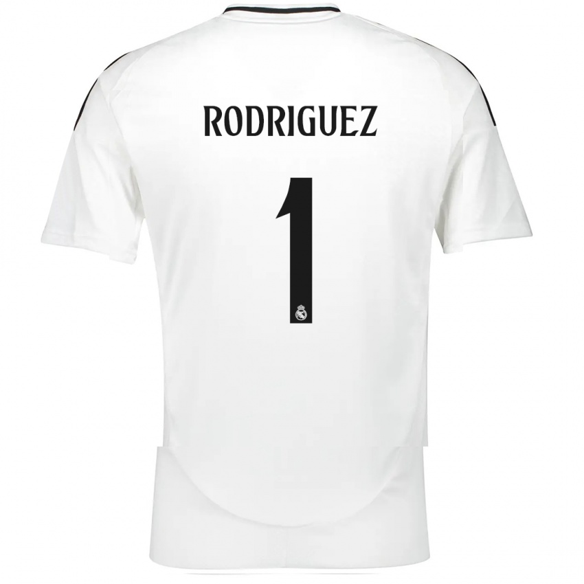 Homem Camisola Misa Rodriguez #1 Branco Principal 2024/25 Camisa Brasil