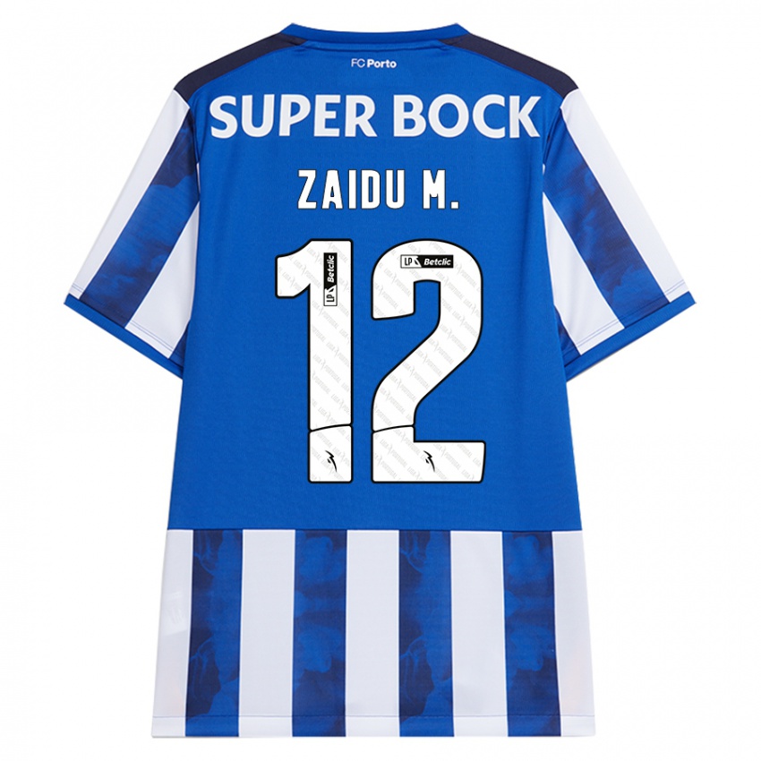 Homem Camisola Zaidu #12 Azul Azul Principal 2024/25 Camisa Brasil