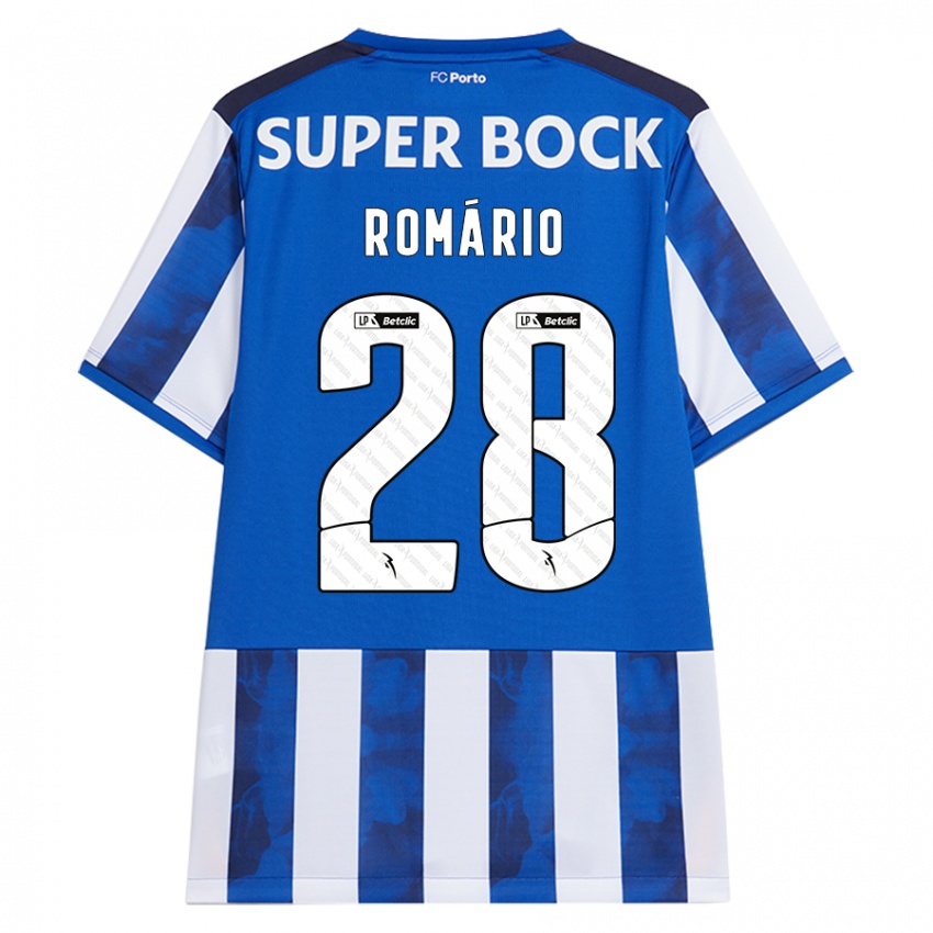 Homem Camisola Romario Baro #28 Azul Azul Principal 2024/25 Camisa Brasil