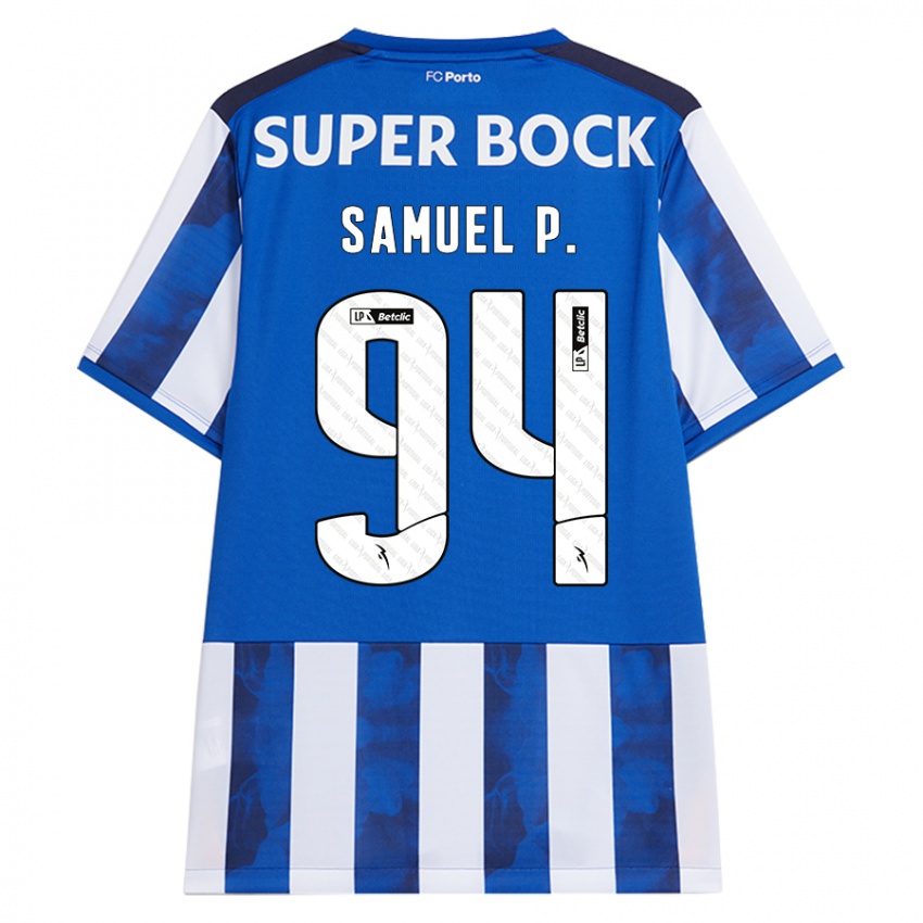 Homem Camisola Samuel #94 Azul Azul Principal 2024/25 Camisa Brasil