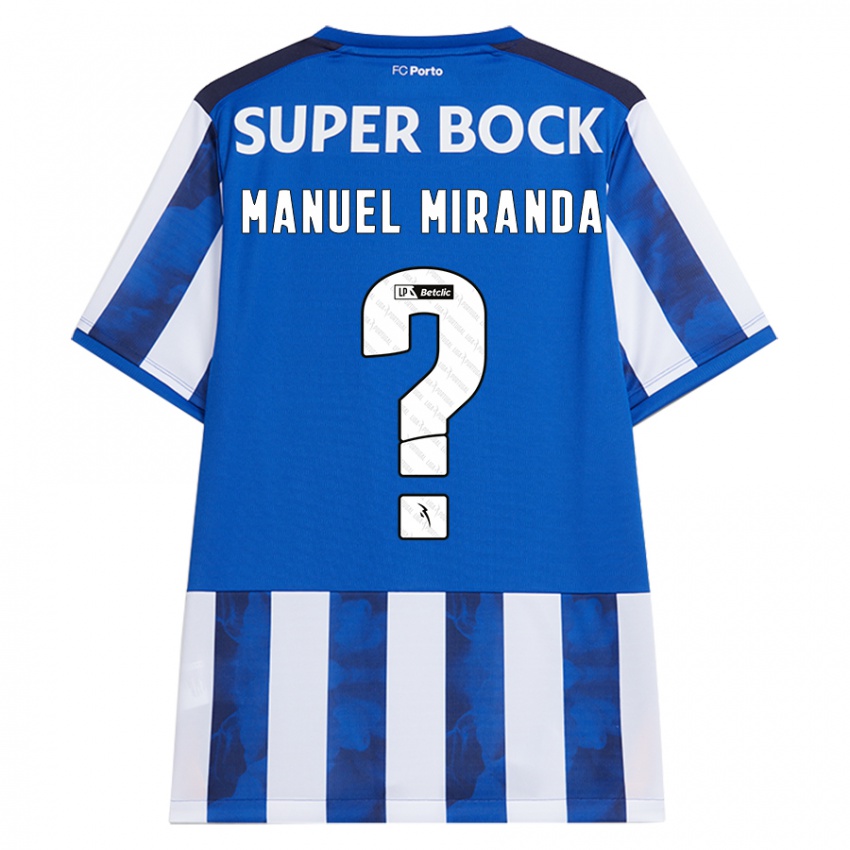 Homem Camisola Manuel Miranda #0 Azul Azul Principal 2024/25 Camisa Brasil