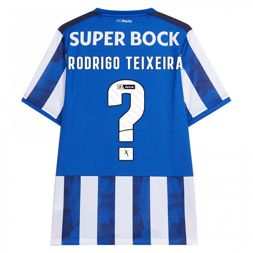 Homem Camisola Rodrigo Teixeira #0 Azul Azul Principal 2024/25 Camisa Brasil