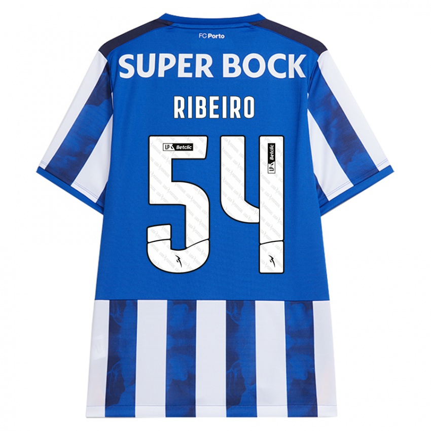 Homem Camisola António Ribeiro #54 Azul Azul Principal 2024/25 Camisa Brasil