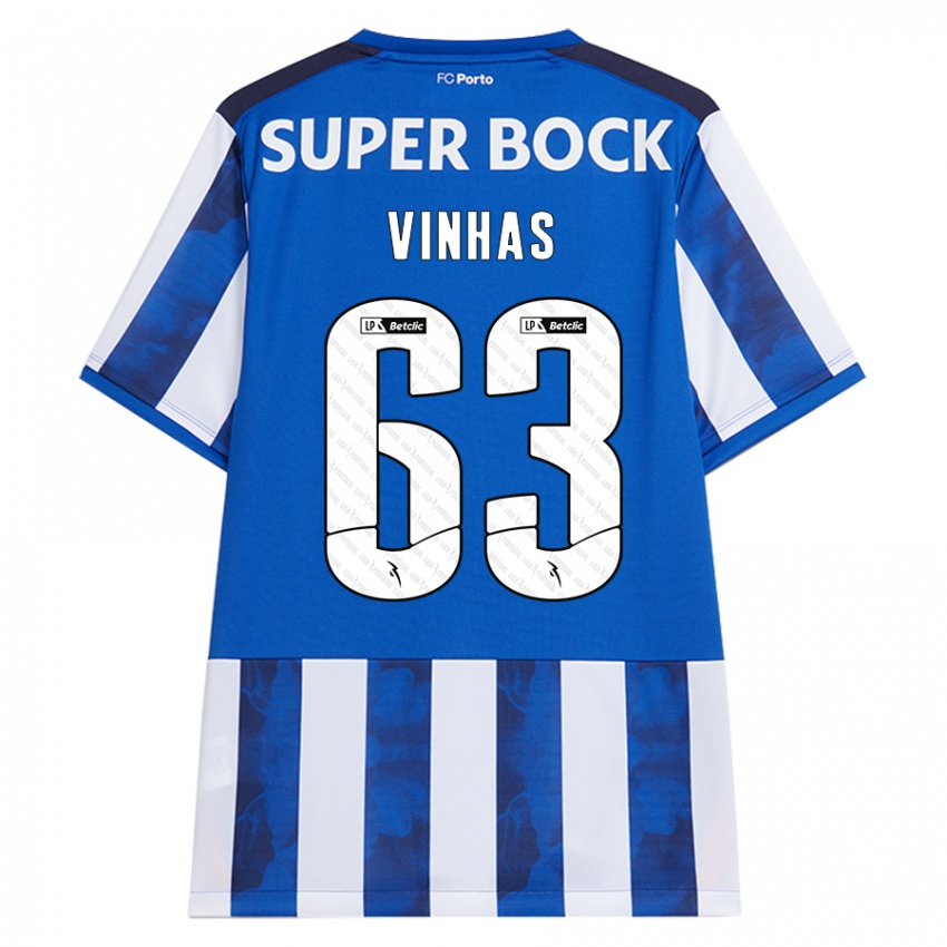 Homem Camisola David Vinhas #63 Azul Azul Principal 2024/25 Camisa Brasil