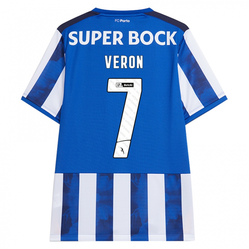 Homem Camisola Gabriel Veron #7 Azul Azul Principal 2024/25 Camisa Brasil