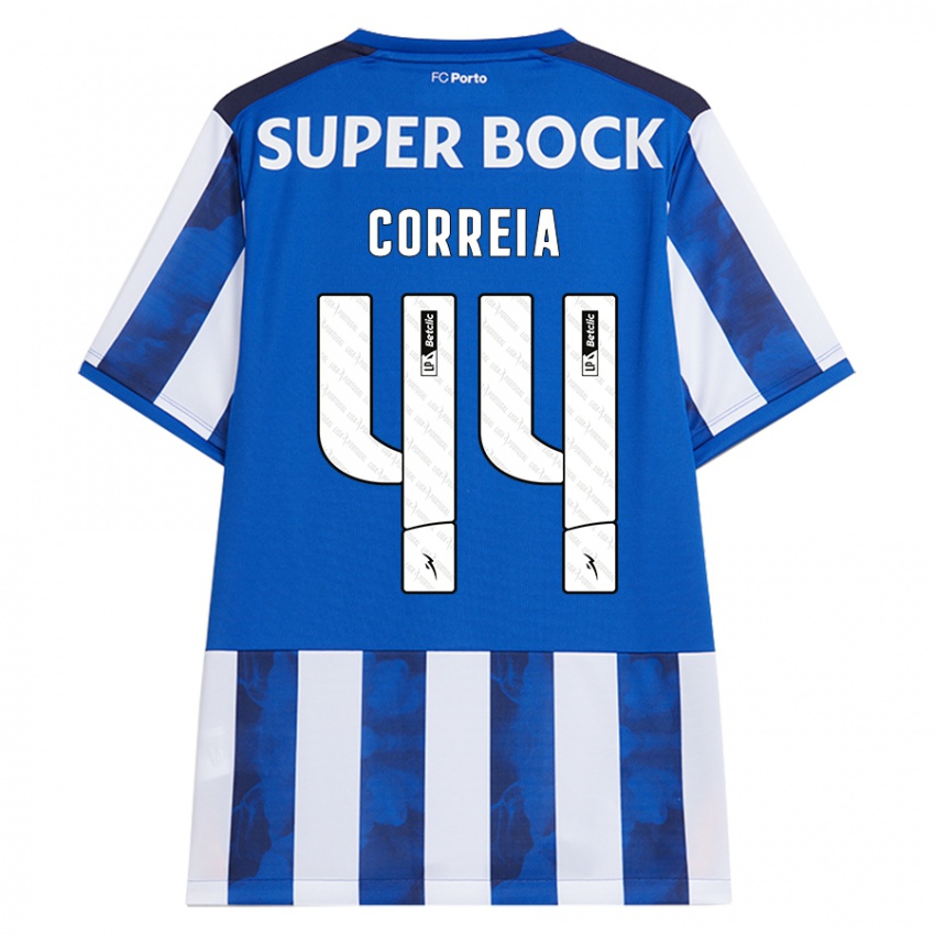 Homem Camisola Romain Correia #44 Azul Azul Principal 2024/25 Camisa Brasil