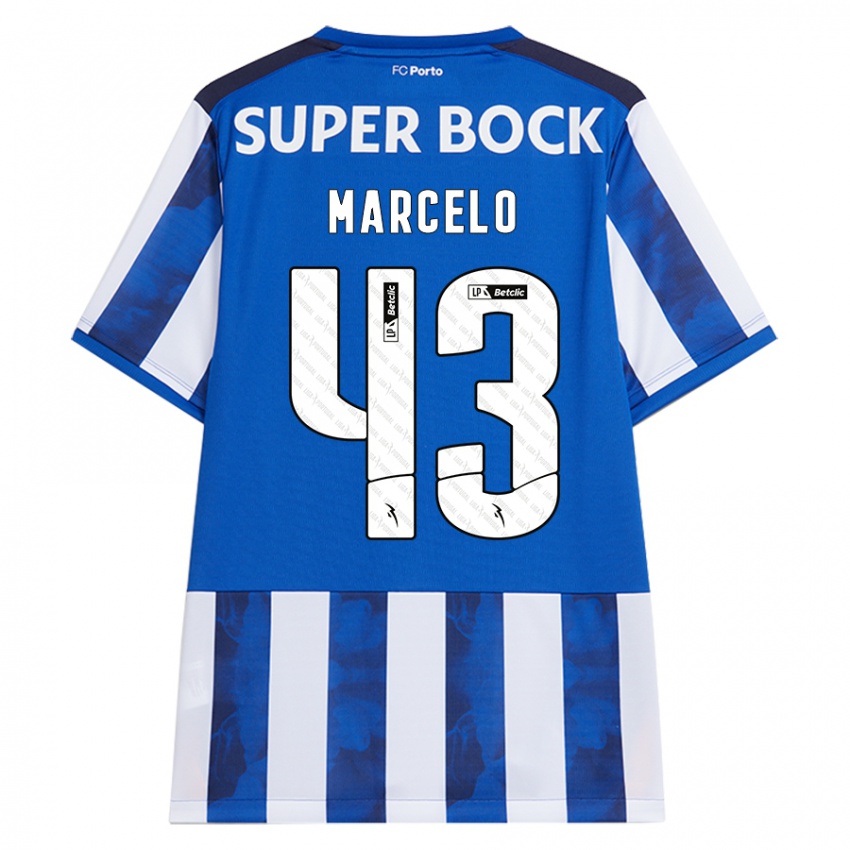 Homem Camisola Joao Marcelo #43 Azul Azul Principal 2024/25 Camisa Brasil