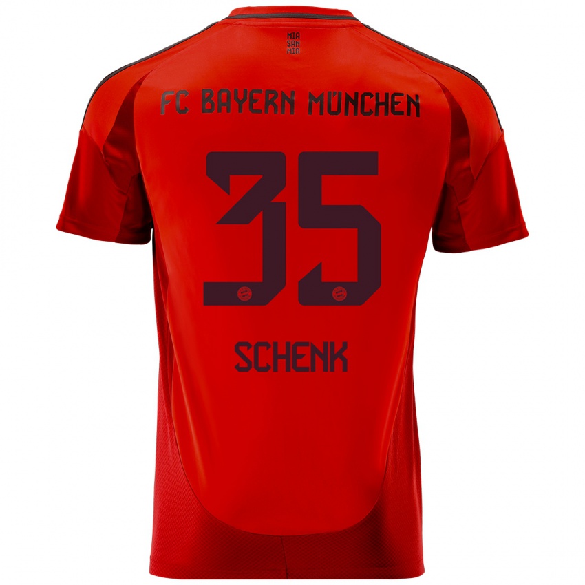 Homem Camisola Johannes Schenk #35 Vermelho Principal 2024/25 Camisa Brasil