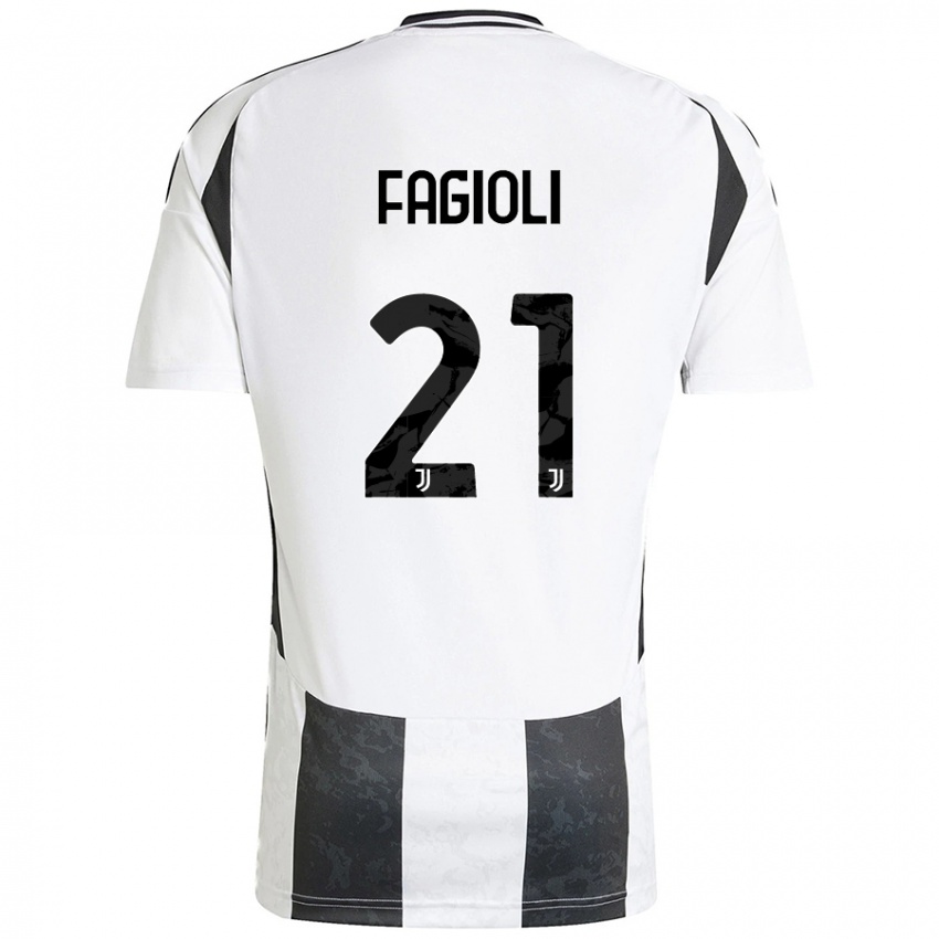 Homem Camisola Nicolo Fagioli #21 Preto Branco Principal 2024/25 Camisa Brasil