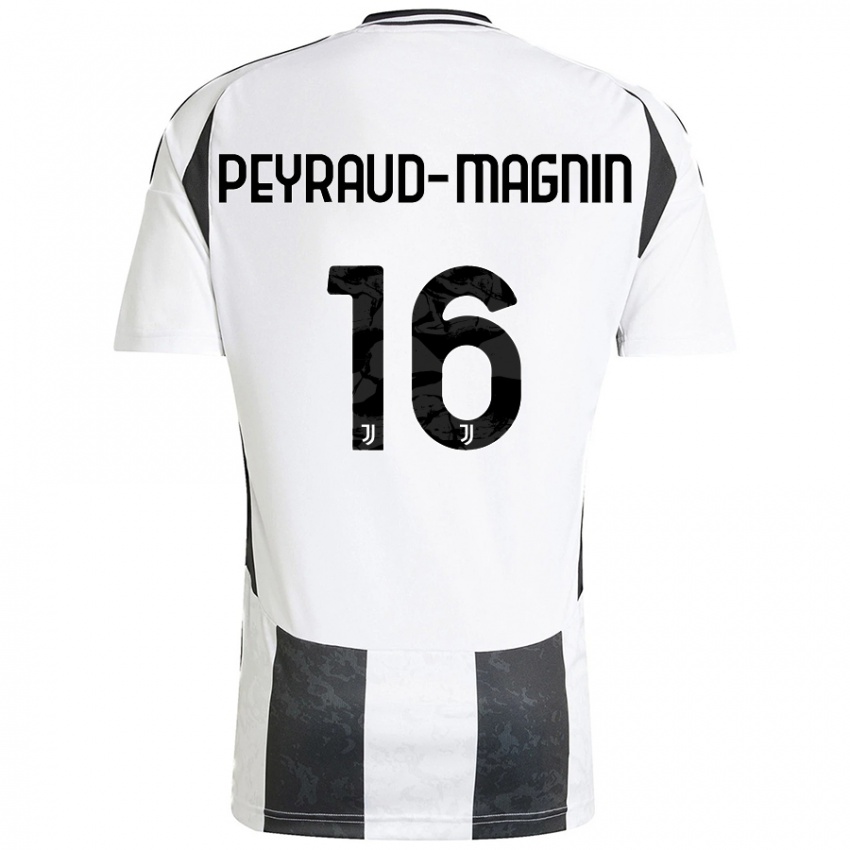 Homem Camisola Pauline Peyraud-Magnin #16 Preto Branco Principal 2024/25 Camisa Brasil