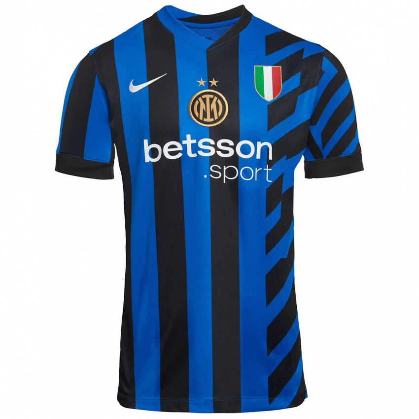 Homem Camisola Davy Klaassen #14 Azul Preto Principal 2024/25 Camisa Brasil