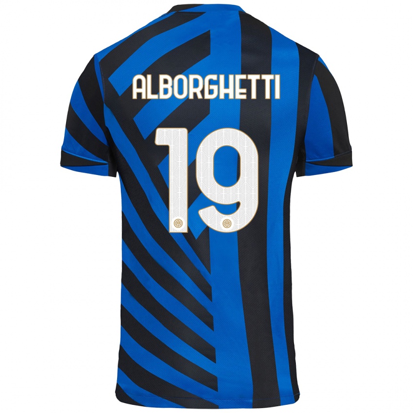 Homem Camisola Lisa Alborghetti #19 Azul Preto Principal 2024/25 Camisa Brasil